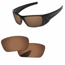 Brown Polarized Replacement Lenses For-Oakley Fuel Cell OO9096 Sunglass