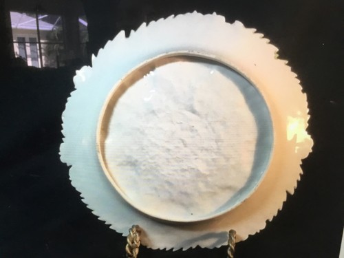 Antique Early English Porcelain Strawberry Plate molded Exotic Rim - Picture 13 of 19