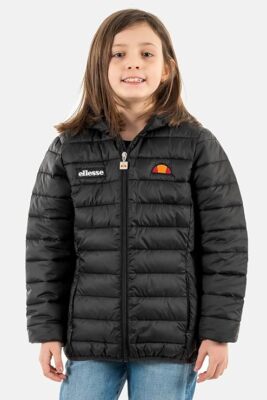 Ellesse Junior Valentina Padded Jacket Coat Black UK