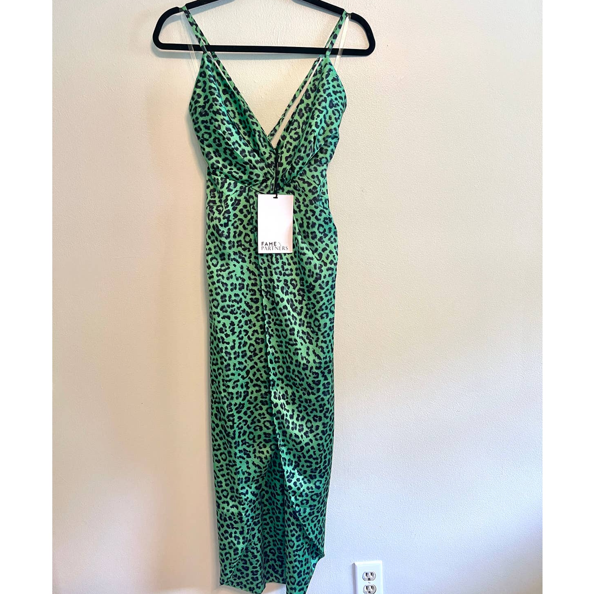 lime green leopard print dress New Fame & Partners The Jami Sienna