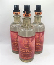 BATH  BODY WORKS ROSE MAGNOLIA RENEWING MEADOW WALK OIL MIST 5.3 OZ SET OF 3 