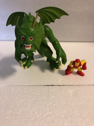 rare marvel super hero squad mega figure fin fang foom, iron man