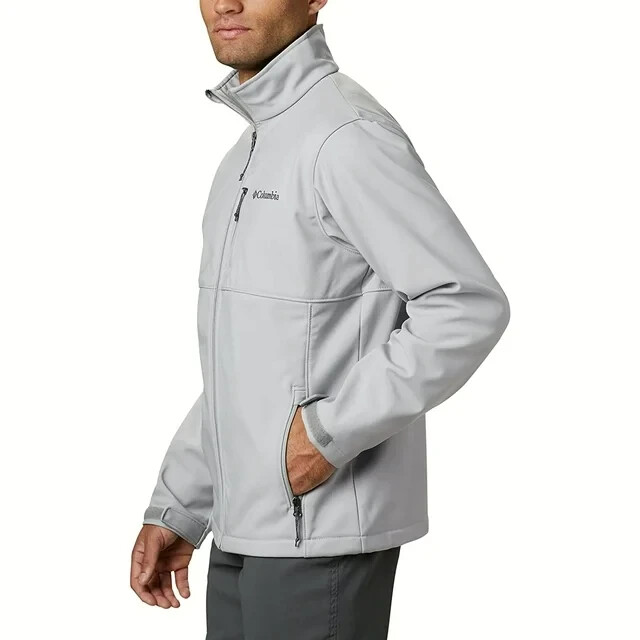 NWT MEN'S COLUMBIA Ascender Grey Soft Shell Jacket Various Size eBay