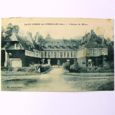 Cpa 27 Saint Pierre de Cormeilles 1924 Château de Mâlou Eure