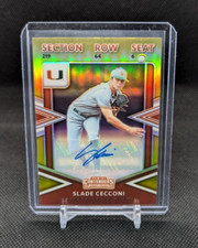 Slade Cecconi 2020 Panini Elite Extra #09/10 Gold RC College Ticket Auto CT-SC