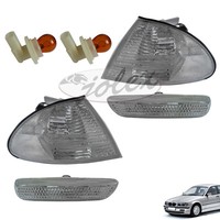 Blinkleuchten Mit Seitliche Blinker Weiss Rechts+Links Set FüR BMW 3Er E46 98-01