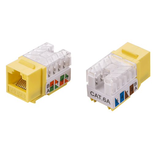 CAT6a Keystone Jack Ethernet 110 Punch Down Tool Network 45 Degree 8P8P RJ45 Lot - Afbeelding 20 van 22