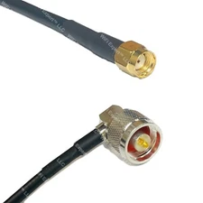 RFC240UF RP-SMA MALE to N MALE ANGLE RF Cable FAST-SHIP LOT