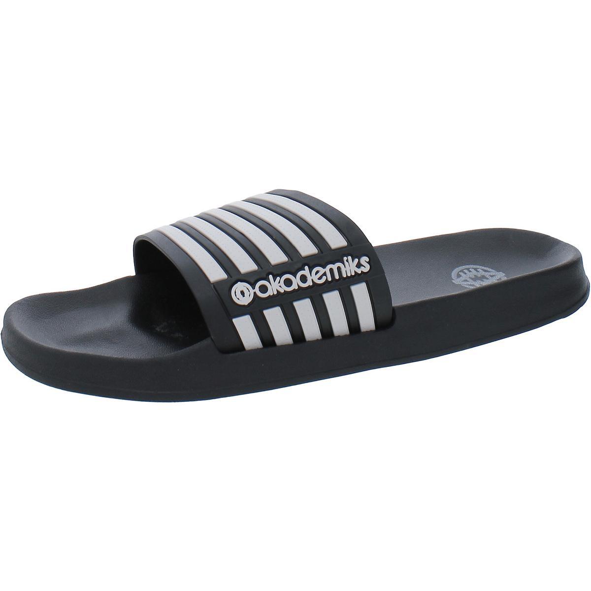 Мужские черные сандалии-слипоны для бассейна Akademiks размер 44 средний D BHFO 7959 2990₽
