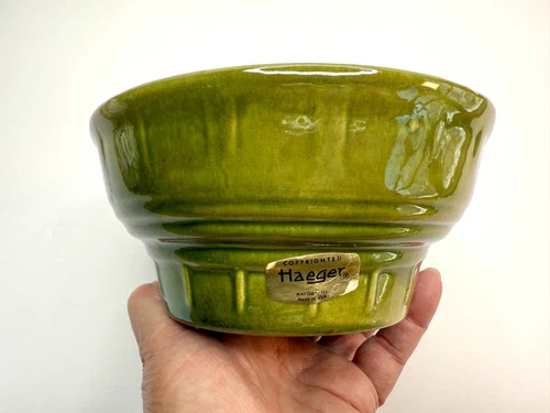 Vintage Haeger USA #33 Chartreuse Green Planter