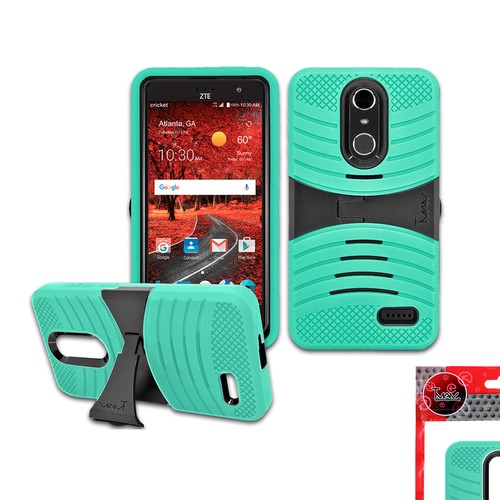 For Cricket ZTE Grand X4 /Z956 Case Armor Kickstand Shock Proof Hard Soft Cover - Picture 11 of 26