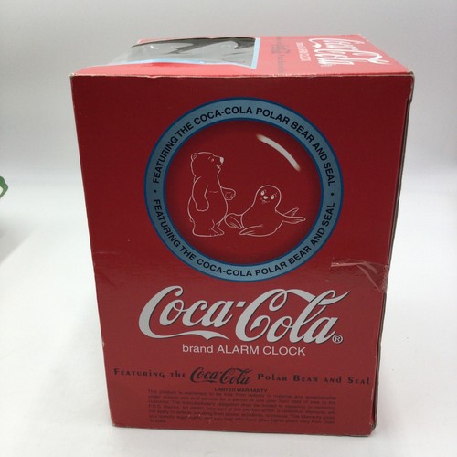 Vintage 1999 Coca-Cola Polar Bear & Seal Digital Alarm Clock - Picture 5 of 7