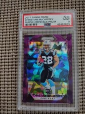 2017 Panini Prizm - Rookies Purple Crystals Prizm #249 Christian McCaffrey... 