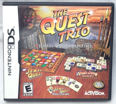 Jewel Quest Solitaire Trio (Nintendo DS, 2011)