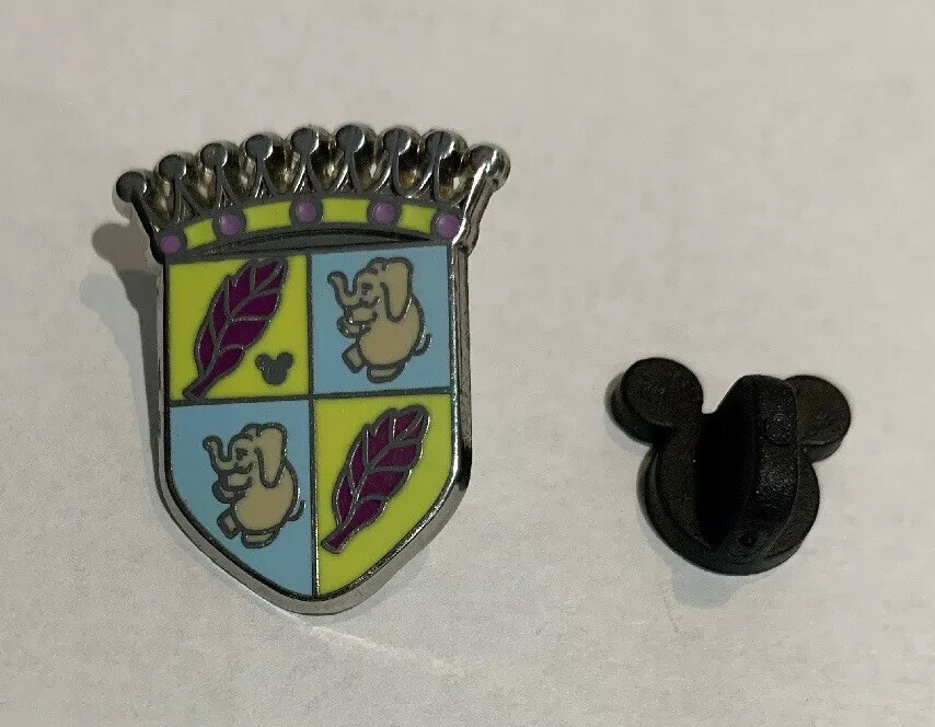 Hidden Mickey Dumbo Shield Trading Pin WDW