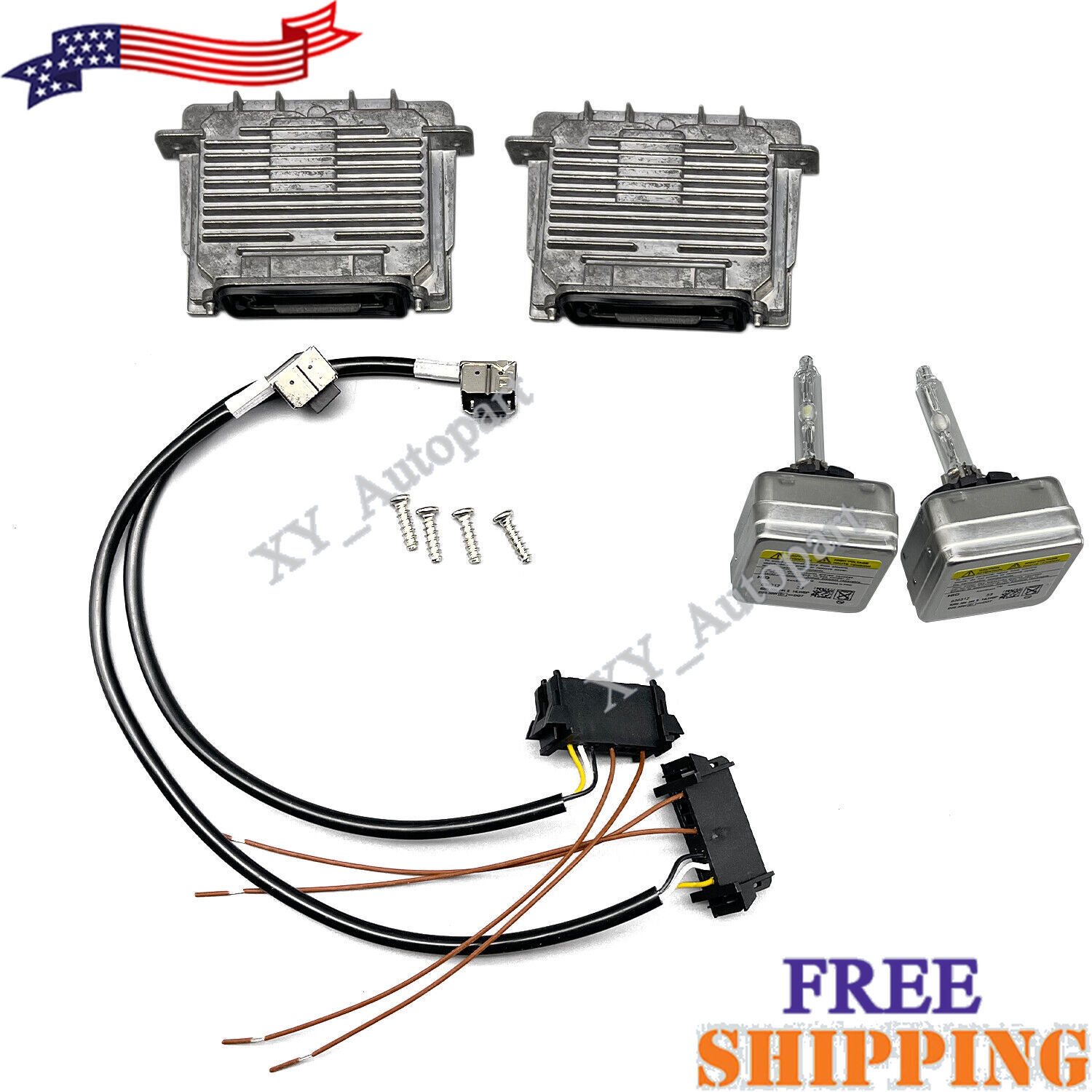 2x For 2014-2017 Maserati Quattroporte Xenon Ballast & D3S HID Bulb Control Unit
