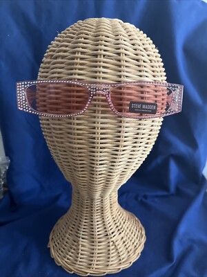 STEVE MADDEN LIGHT PINK SUNGLASSES STUDDED BLING SUMMER FUNK NEW WITH TAGS