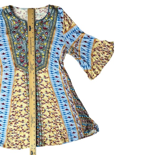 Soft Surroundings Size M Fifi Embroidered Tunic Shirt Boho Soft Comfort Women's - Picture 5 of 5
