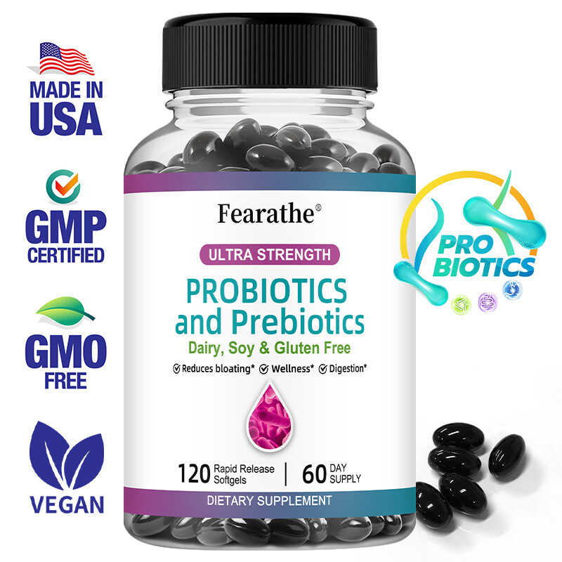 Capsule Probiotici e Prebiotici - Riduce il Gonfiore,Digestivo da 30 a 120 Capsule