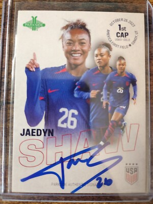 2024 Parkside 2023 USWNT Recap Jaedyn Shaw 1st Cap Signature Auto /374 #SSJS
