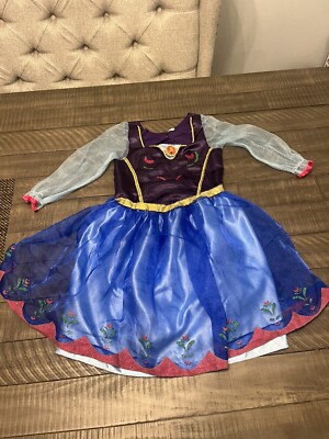 Disney Girls Princess Elsa Folk Dress Size 6