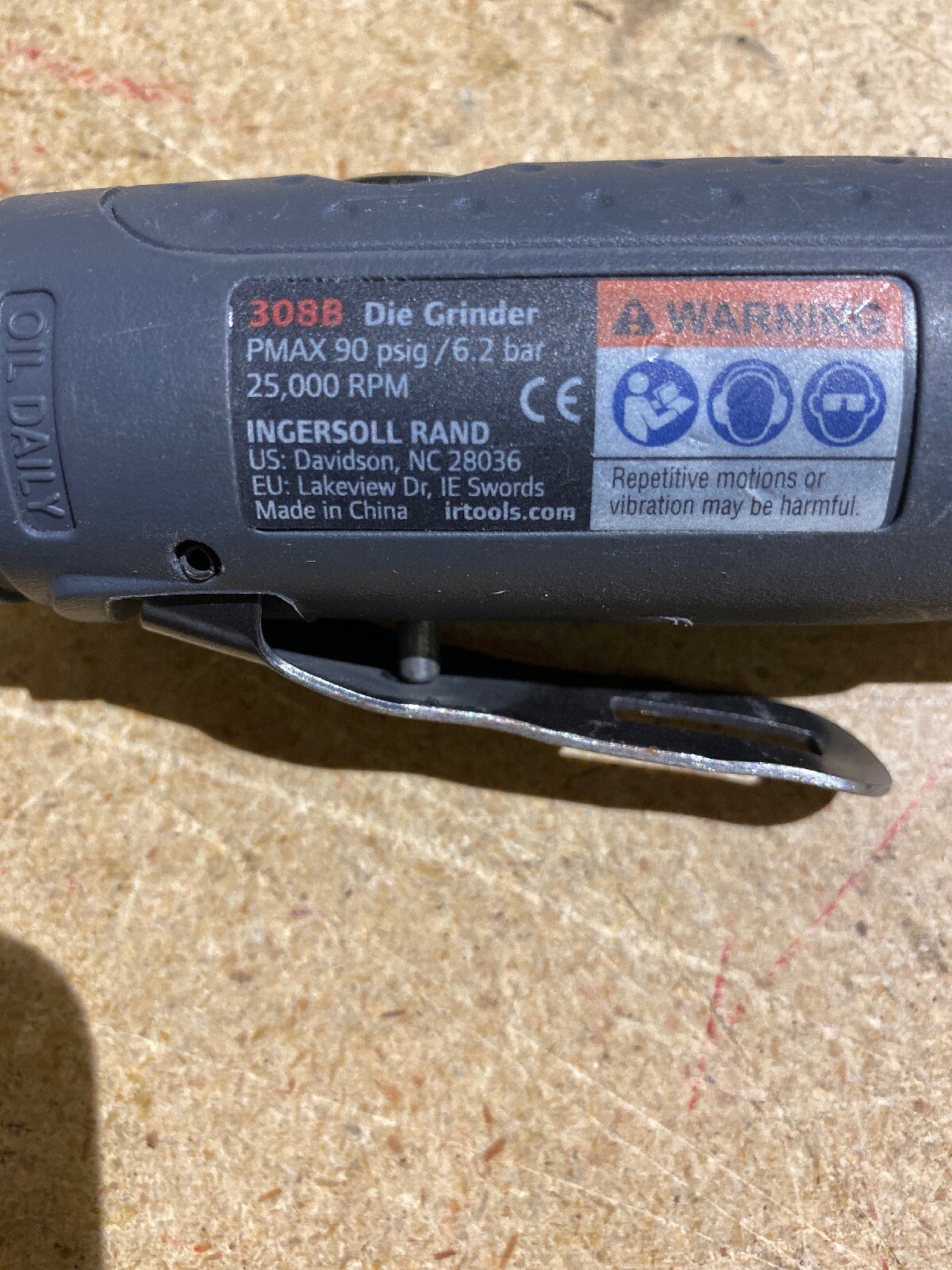 Ingersoll Rand 308B Straight Die 