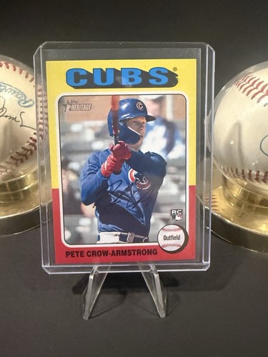 2024 Topps Heritage Pete Crow-Armstrong RC Chicago Cubs Rookie #177