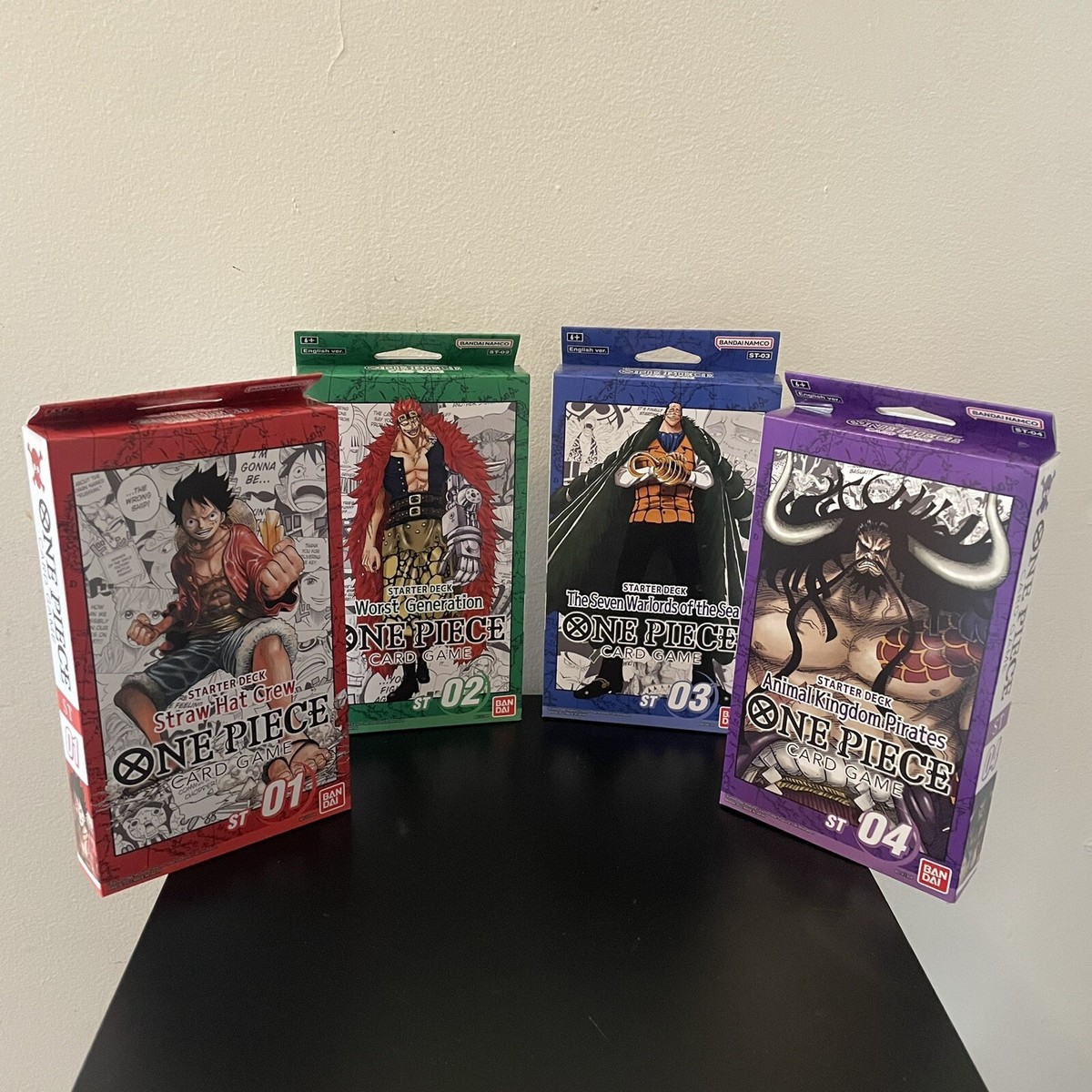 One Piece STARTER DECK set BUNDLE ST-01 st-02 st03 st04 Lot SEALED