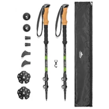 Cascade Mountain Tech Aircraft-Grade Aluminum Quick Lock Trekking Poles