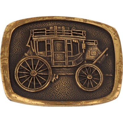 Coach Vintage Horse & Carriage Brass Plaque Belt Medium Coach | Accessories | Coach Horse And Carriage Black Leather  main image 4