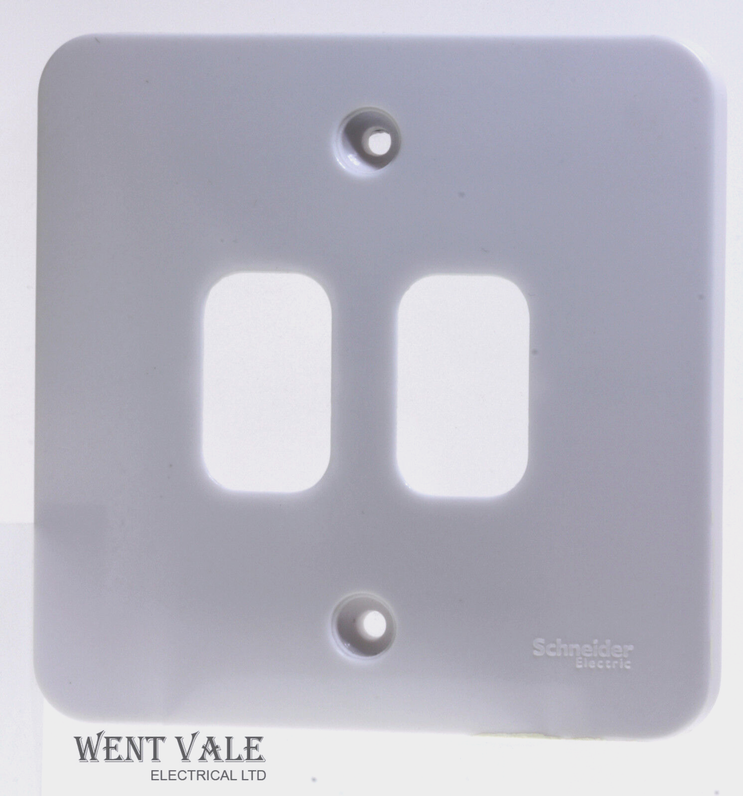Schneider Lisse Moulded Range - GGBL02G - 2 Mod Grid Plate + Frame New