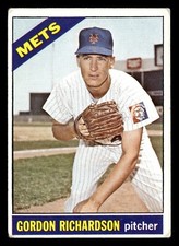 1966 Topps GORDON RICHARDSON #51 GD New York Mets
