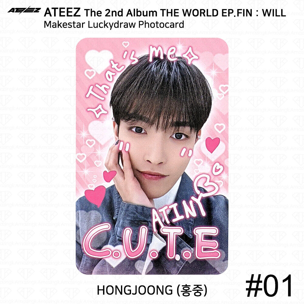 ATEEZ The 2nd Album WORLD EP.FIN WILL Makestar Lucky Draw ATEEZ The 2nd Album WORLD EP.FIN WILL Makestar Lucky Draw