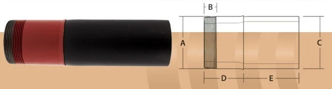 1-1/4" IPS SDR11 Butt Fusion x 1-1/4" macho 304 acero inoxidable T-MPT-0125-304-11 Foto 3 de 4