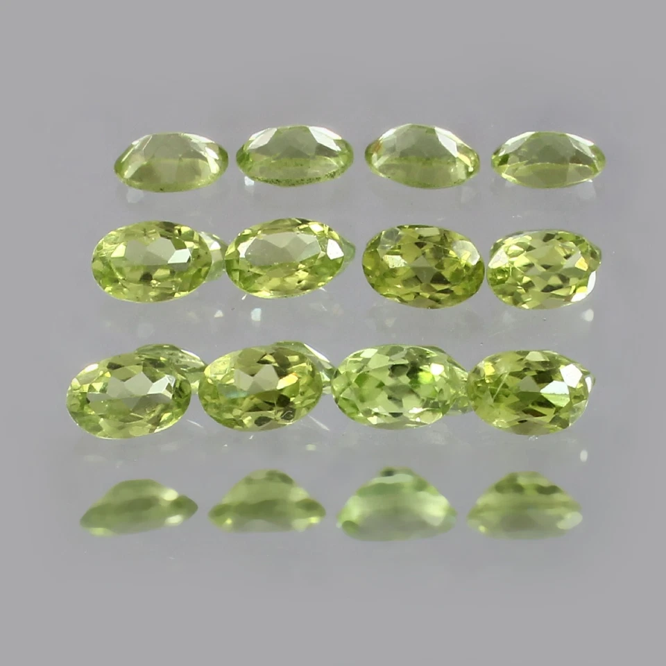 Zertifiziert AAA Natürlich Burma Peridot Oval Menge Unbehandelt Lose Edelstein - Bild 4 von 4