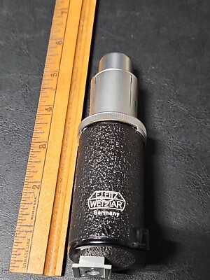 E. Leitz Wetzlar Flash Base Germany Camera Accessory Leica Silver/Black For 35mm
