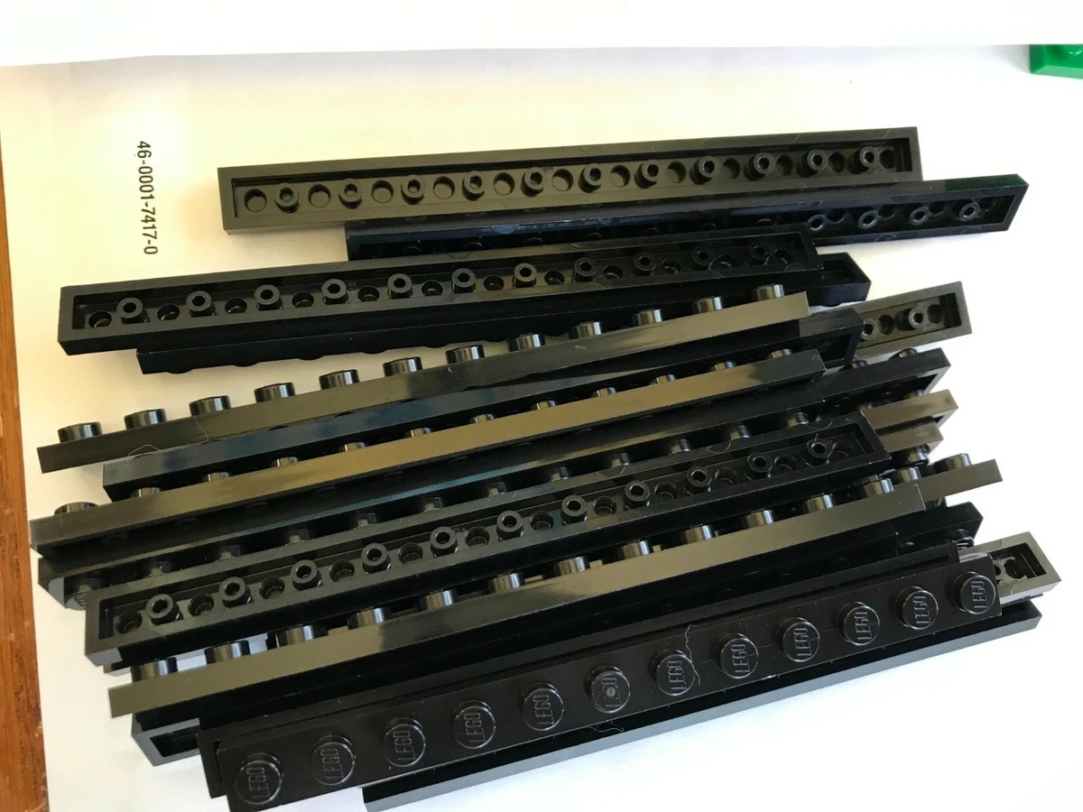Lego BRAND NEW 60479 BLACK 1 X 12 PLATE 10 PLATES