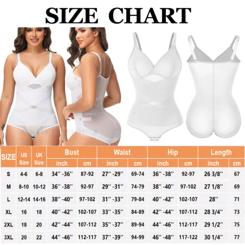 Shapewear Bodysuit for WomenS Body Shaper Tummy Control Body Shapewear Plus Size - Picture 17 of 21