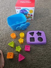 Fisher Price Elephant Shape Sorter For Age 6 Months With Original Box EUC