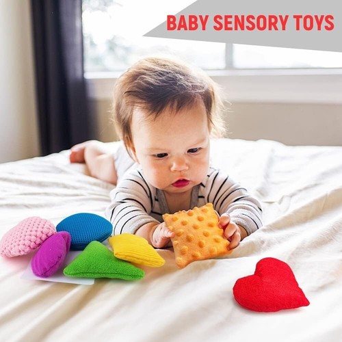 Sensory Bean Bags,Toddler Sensory Toys for Babies,Preschool Toys Set of 13 Bags - Picture 8 of 9