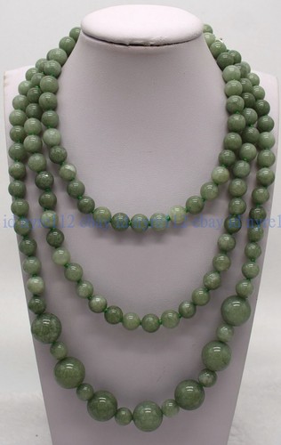 Fashion 8+12mm Multicolor Gemstone Round Beads Long Necklace 18-100" AAA+ - Picture 53 of 88