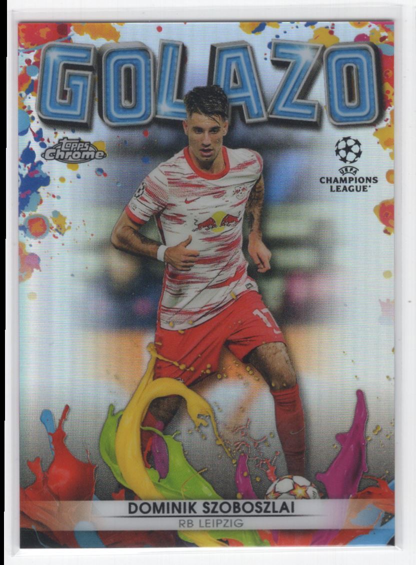 -2022 Topps Chrome UEFA Champions Golazo Dominik Szoboszlai RB Leipzig #G-3