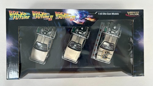 Vitesse De Lorean 1:43 Die Cast Back To The Future Movie Car Time Machine 1 2 3