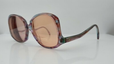 Vintage Cover Girl 9655 Blue Gray Oval Sunglasses FRAMES ONLY | eBay