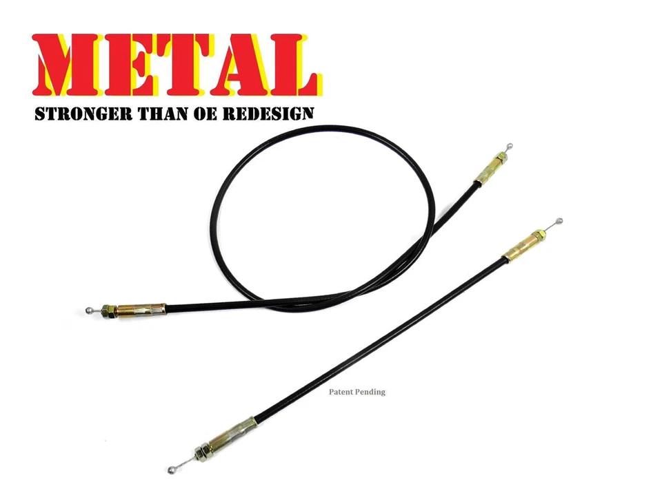 UPGRADED METAL FOR Ford Econoline Van End Cargo Hinge Handle Latch 2pcs Cable - Image 2 of 4