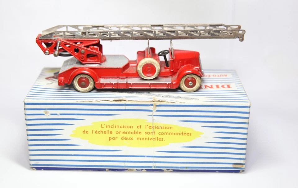 French Dinky 32D Auto-Echelle De Pompiers Na Caixa Original - Bom Vintage Raro - Imagem 3 de 4
