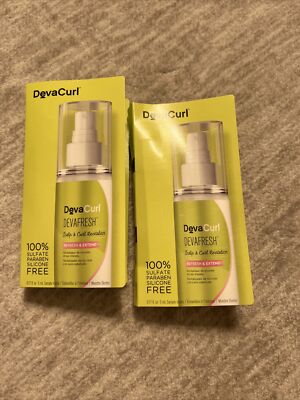 2 DEVACURL DEVAFRESH Scalp Curl Revitalizer Refresh Extend .17 oz Samples X 2
