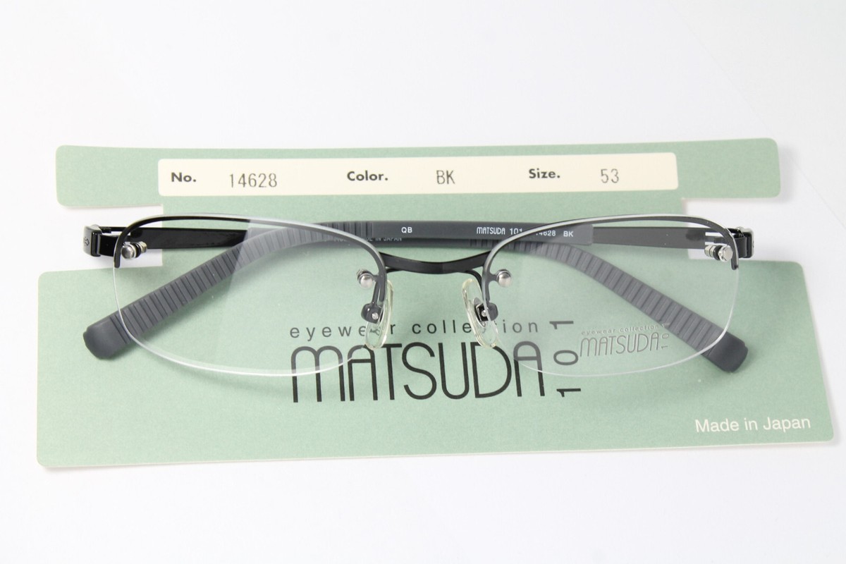 その他 matus MATSUDA 14628 BK 53-18 Original Vintage Eyeglasses Frame Black