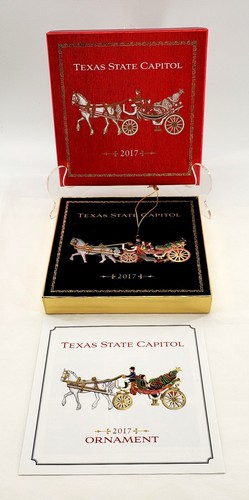 Texas christmas ornament state capitol