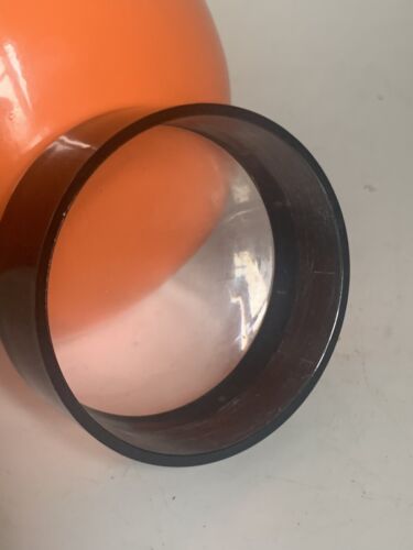 Vintage alt Zigarettenspender Aufbewahrung orange Raucher - Bild 7 von 7